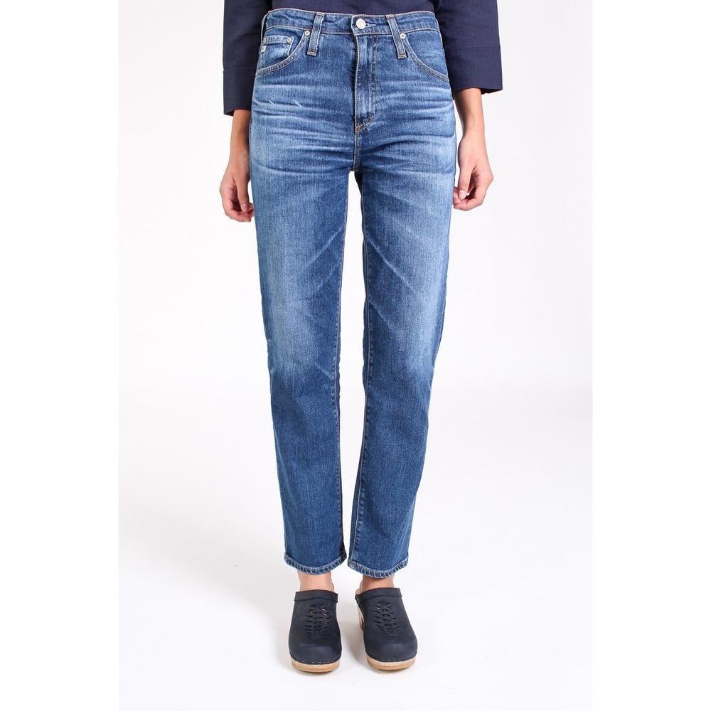 AG Jeans The Phoebe in 10 Year Wick High‎ Rise Straight Leg Denim Size 27